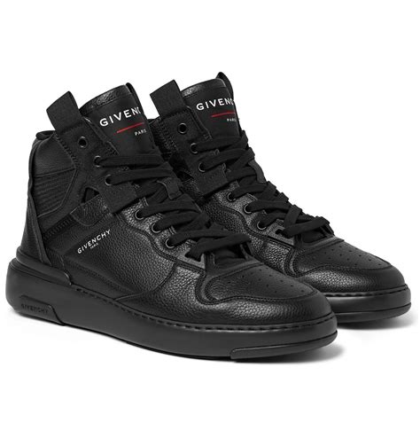 givenchy sneakers with fur|Givenchy wing high top sneakers.